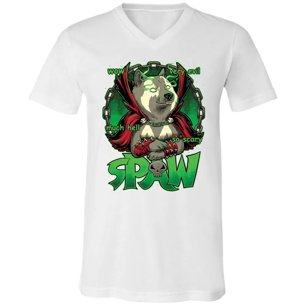 Unisex V-Neck T-Shirt - 4B9BSMXV - White - 5