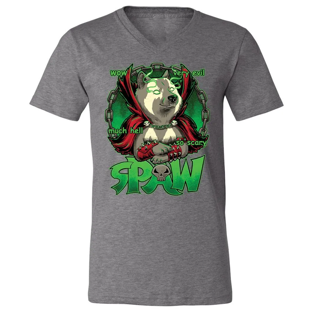 Unisex V-Neck T-Shirt - 4B9BSMXV - Deep Heather - 13