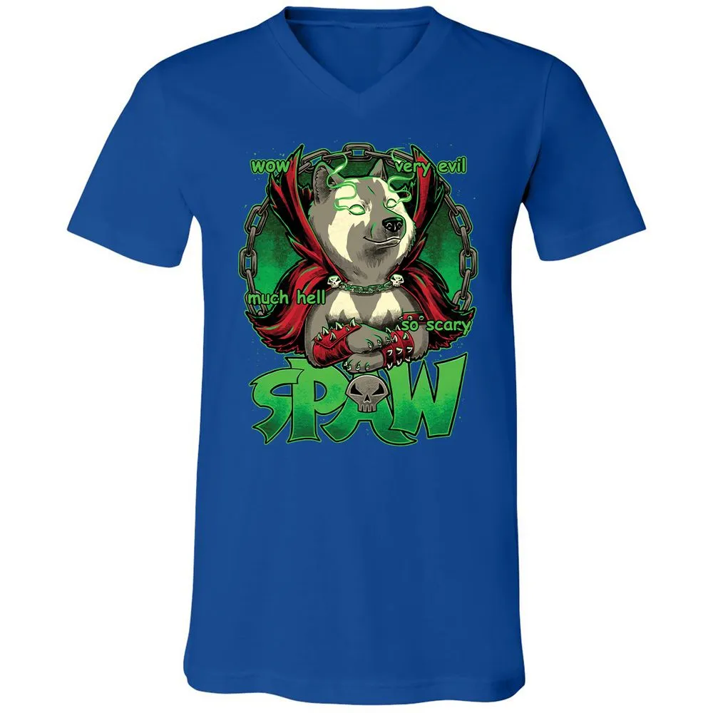 Unisex V-Neck T-Shirt - 4B9BSMXV - True Royal - 4