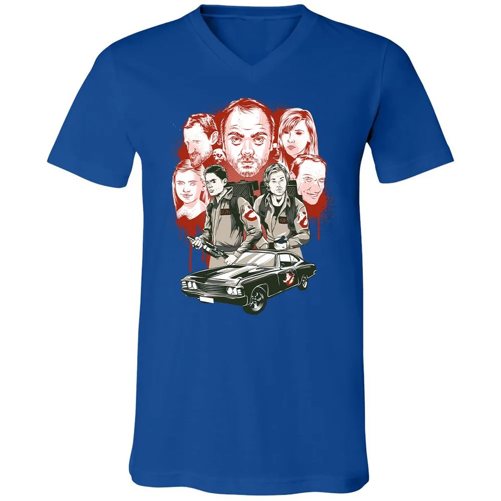 Unisex V-Neck T-Shirt - JN6VNUJB - True Royal - 4