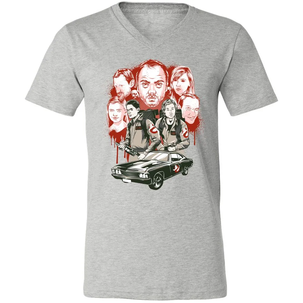 Unisex V-Neck T-Shirt - JN6VNUJB - Athletic Heather - 7
