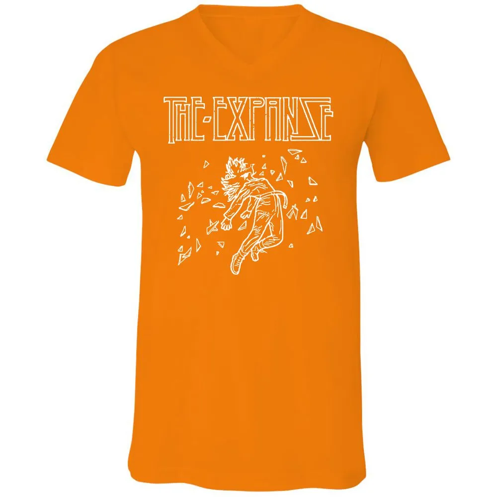 Unisex V-Neck T-Shirt - A3JCYVTW - Orange - 11