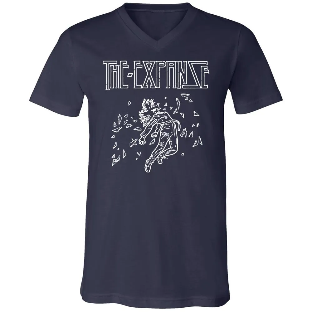 Unisex V-Neck T-Shirt - A3JCYVTW - Navy - 2