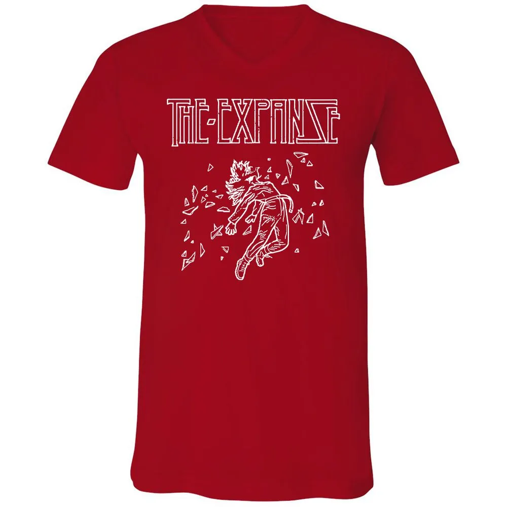 Unisex V-Neck T-Shirt - A3JCYVTW - Red - 3