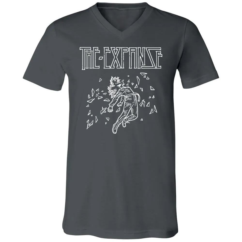 Unisex V-Neck T-Shirt - A3JCYVTW - Asphalt - 12