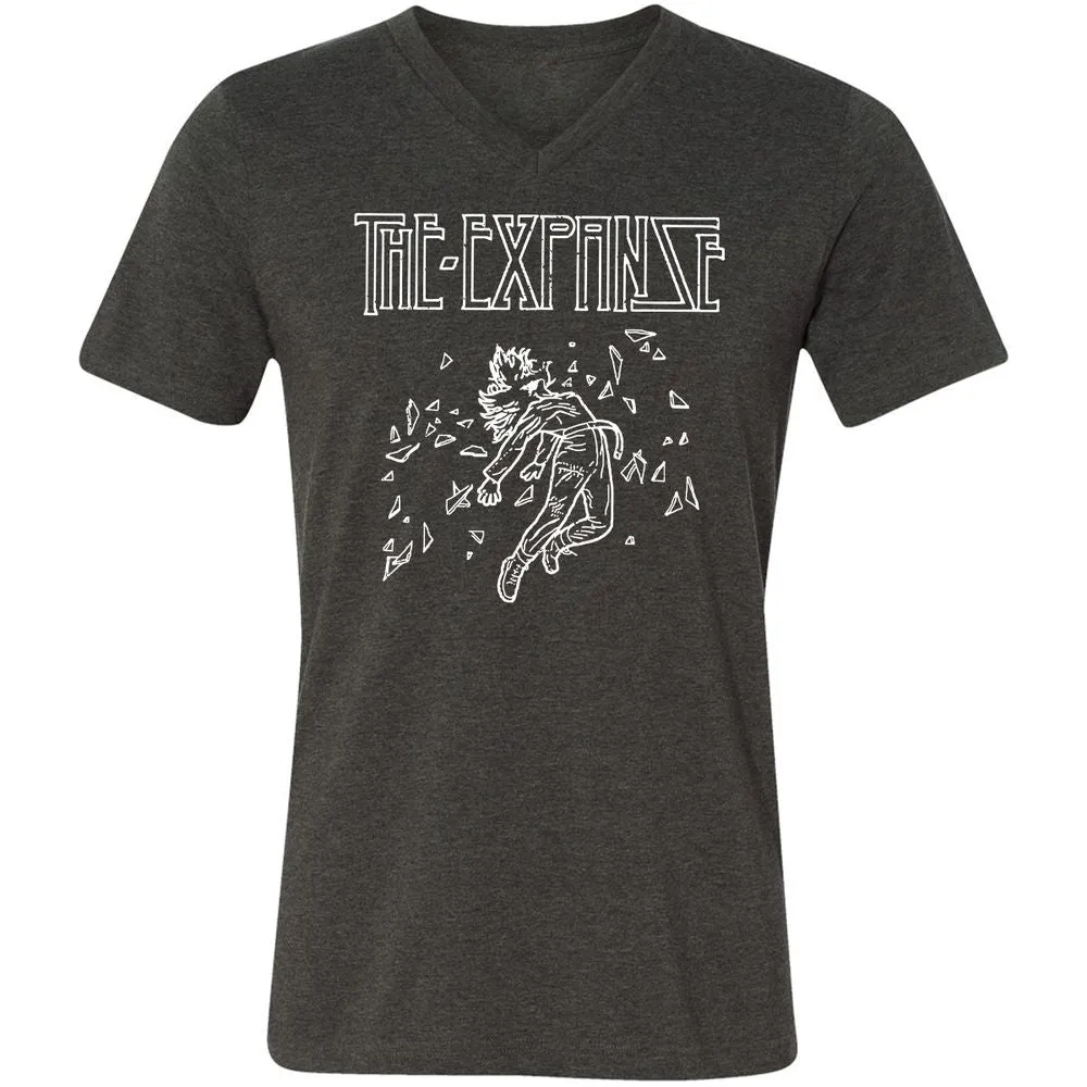 Unisex V-Neck T-Shirt - A3JCYVTW - Dark Grey Heather - 8