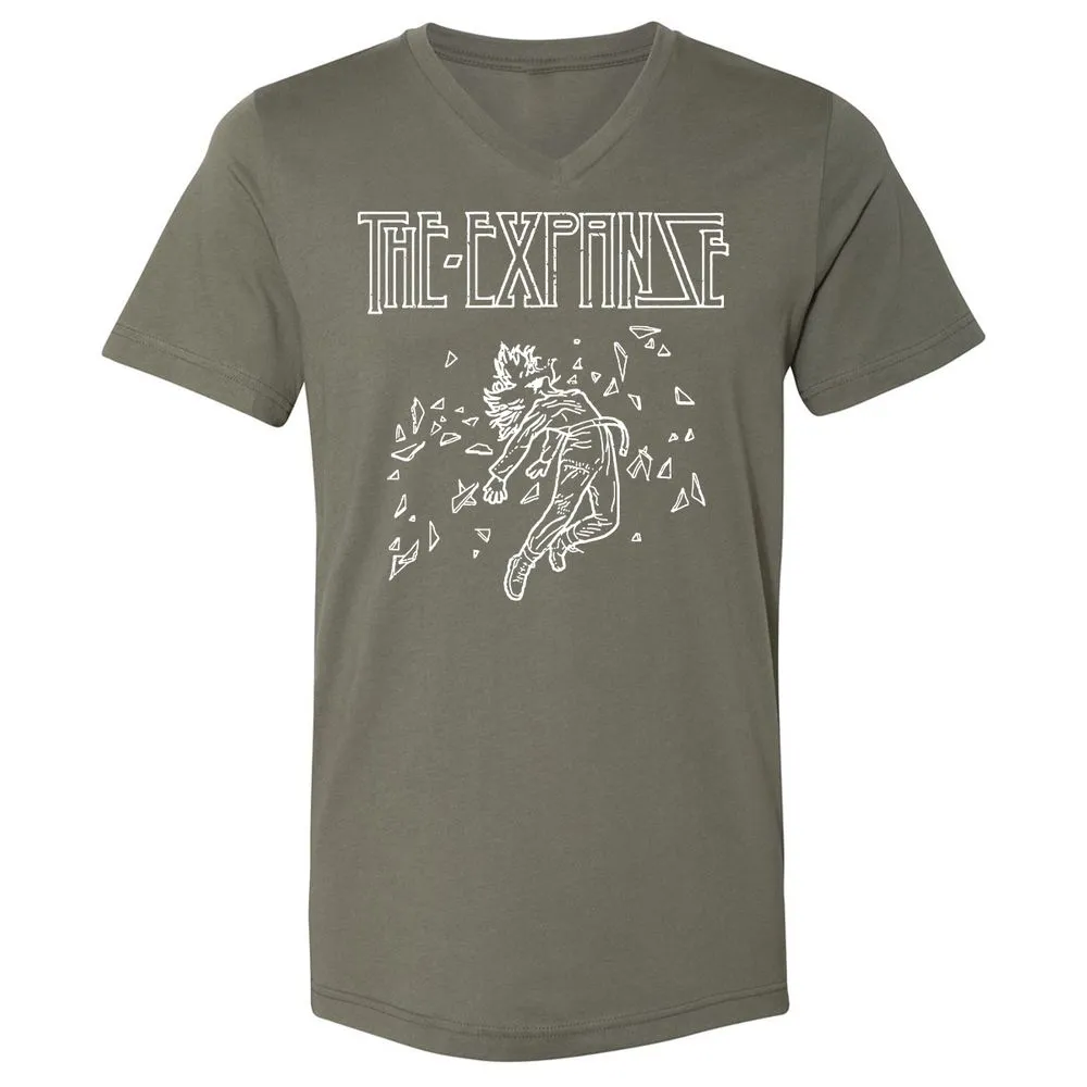 Unisex V-Neck T-Shirt - A3JCYVTW - Military Green - 10