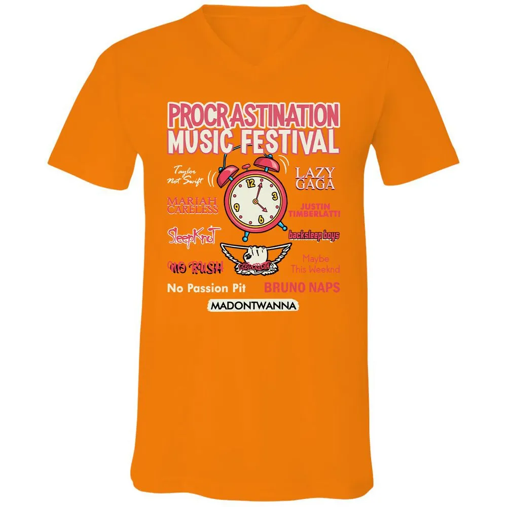 Unisex V-Neck T-Shirt - VAG73GBF - Orange - 11