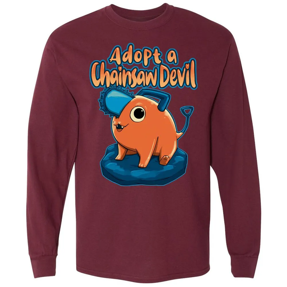 Long Sleeve T-Shirt - EW5YDDML - Maroon - 11
