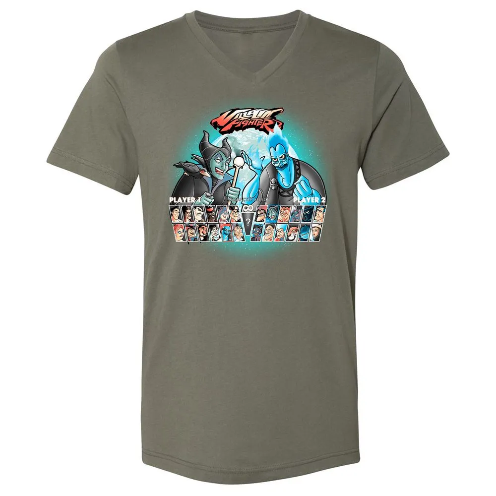 Unisex V-Neck T-Shirt - 8XSZQCSQ - Military Green - 10