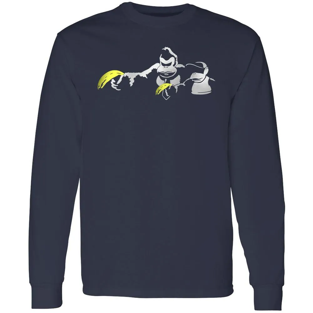 Long Sleeve T-Shirt - 7ZB3SP3F - Navy - 2