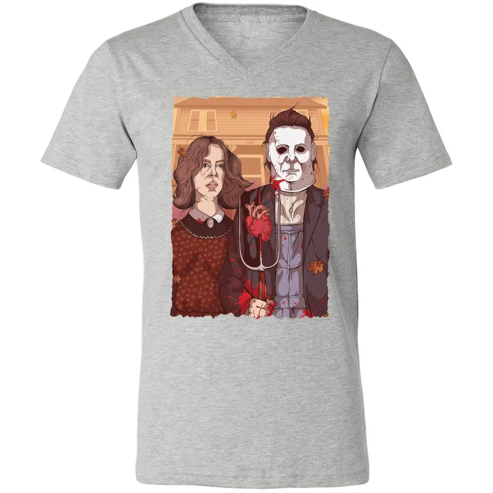 Unisex V-Neck T-Shirt - JWGA91PK - Athletic Heather - 7