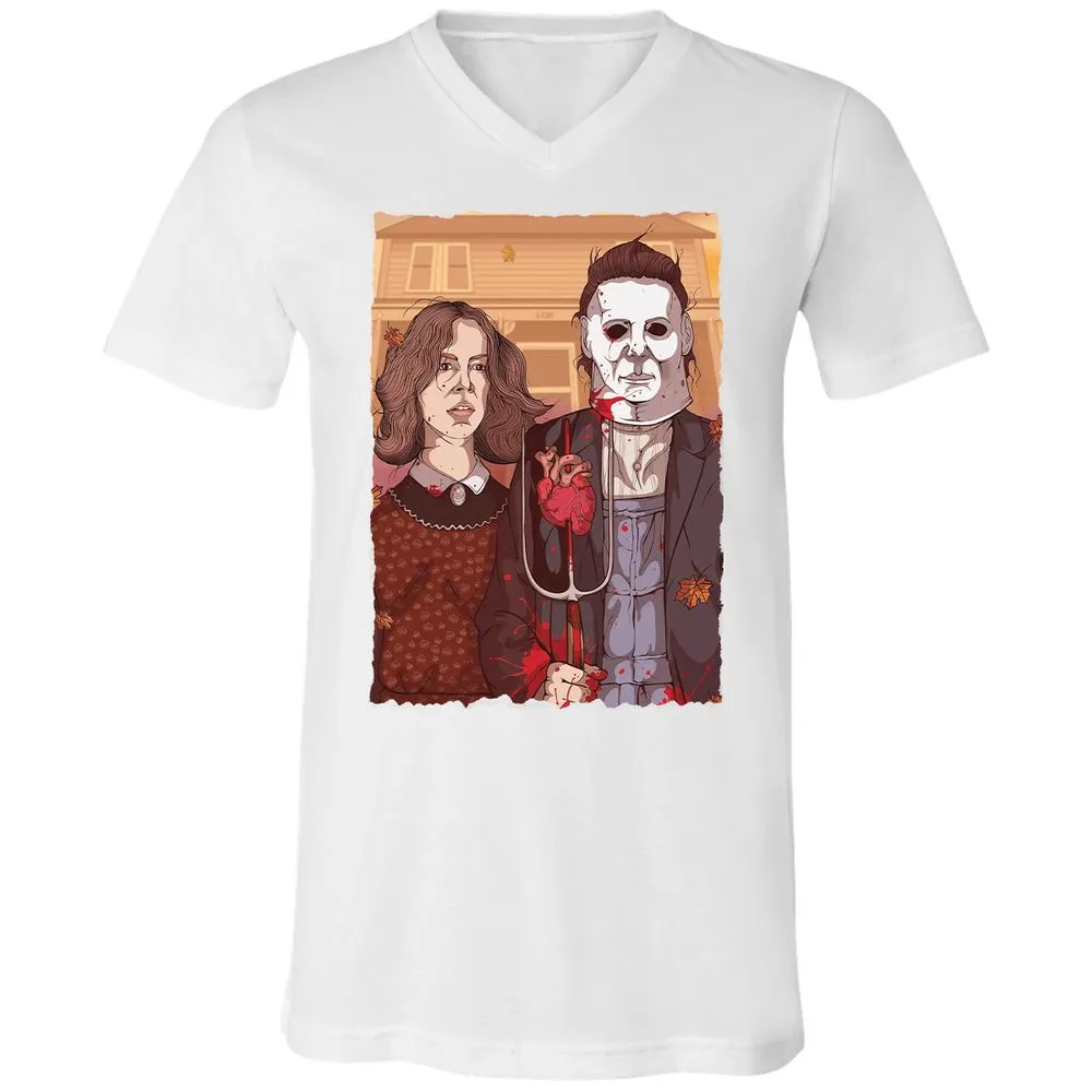 Unisex V-Neck T-Shirt - JWGA91PK - White - 5