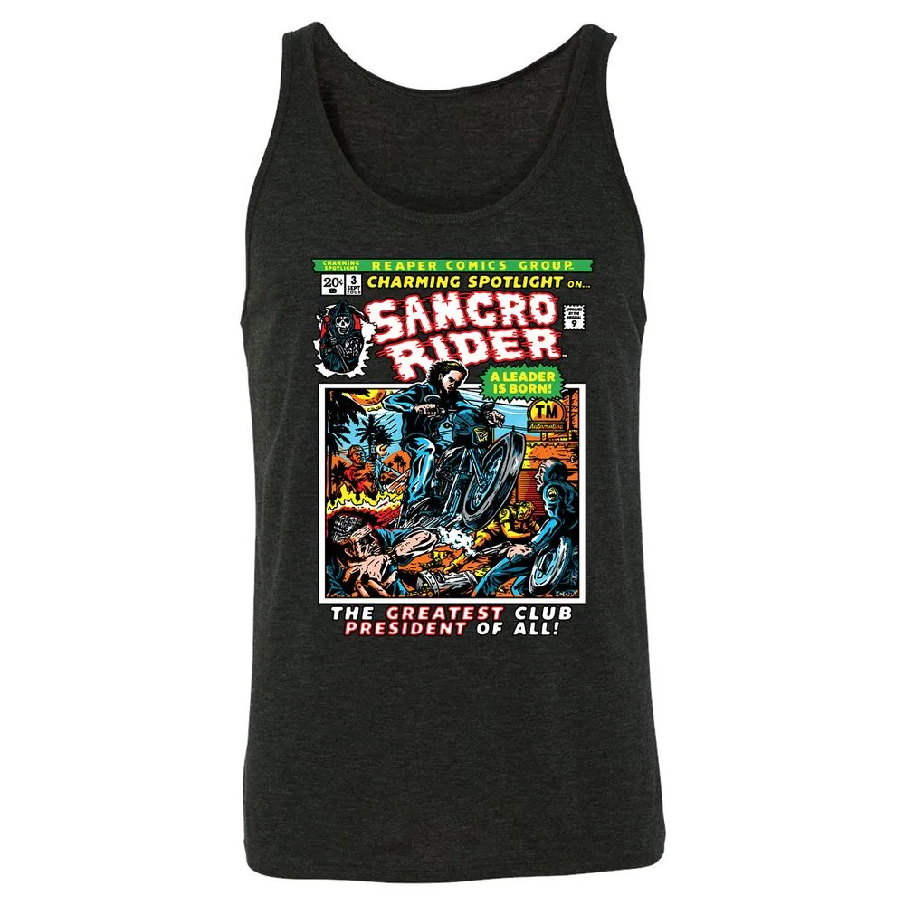 Unisex Jersey Tank - QPS9S1WF - Charcoal Black Triblend - 5