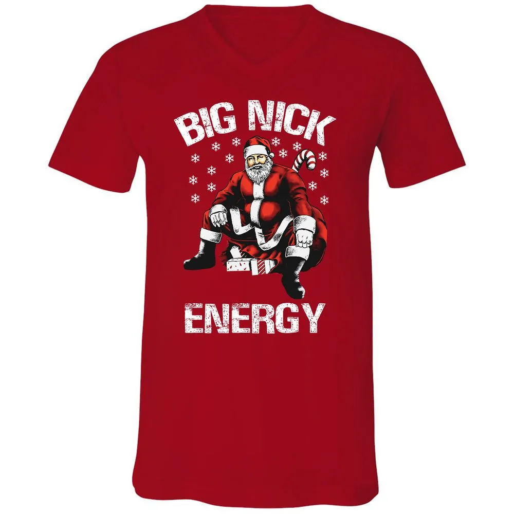 Unisex V-Neck T-Shirt - MPV9RHAU - Red - 3
