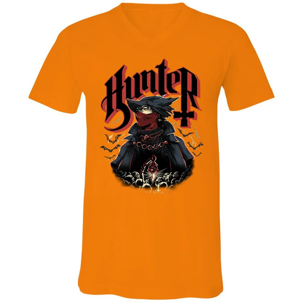 Unisex V-Neck T-Shirt - 88RY3SXU - Orange - 11
