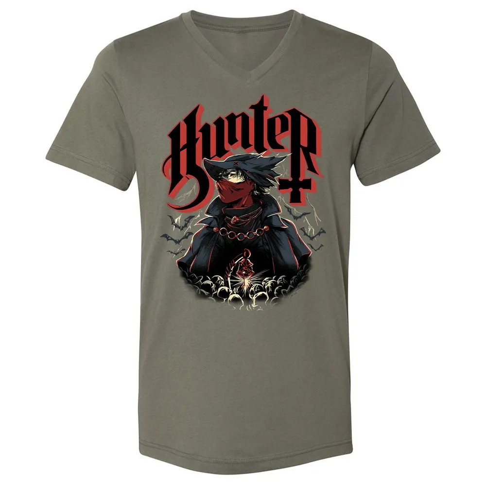 Unisex V-Neck T-Shirt - 88RY3SXU - Military Green - 10