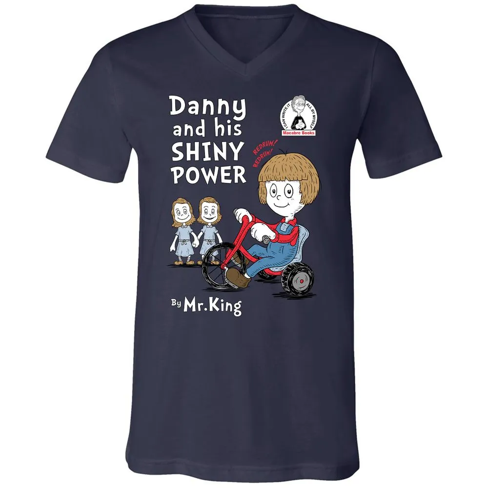 Unisex V-Neck T-Shirt - UXAYNK9B - Navy - 2