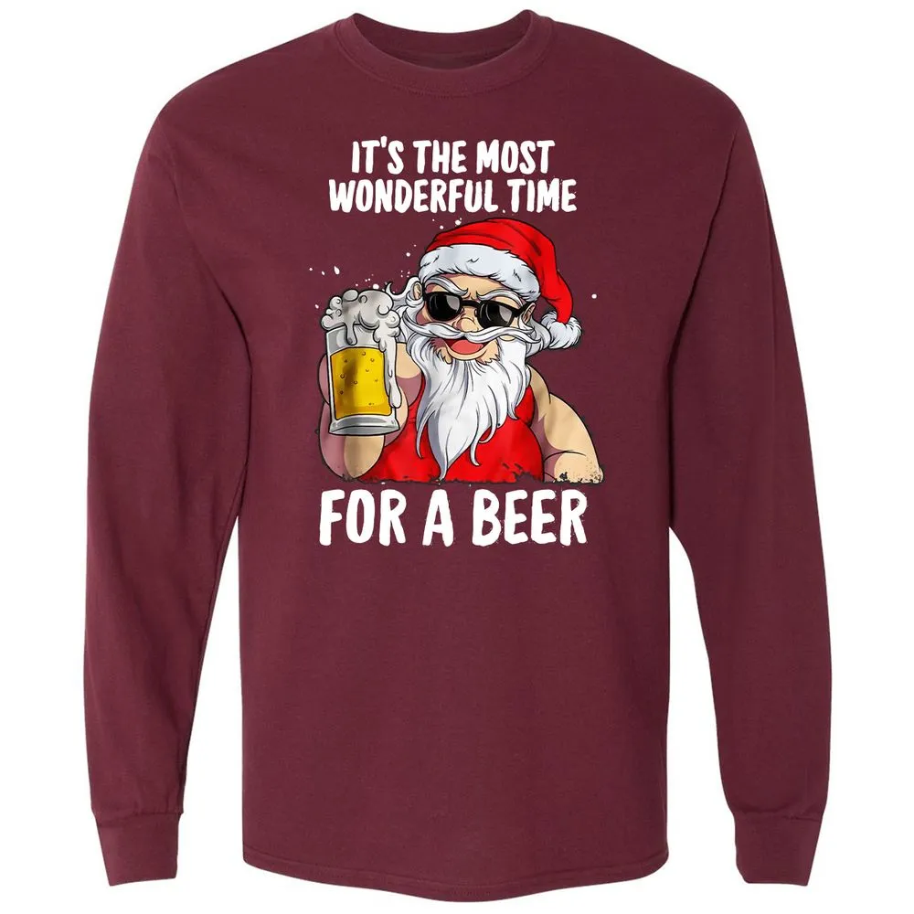 Long Sleeve T-Shirt - 7E317G4N - Maroon - 11