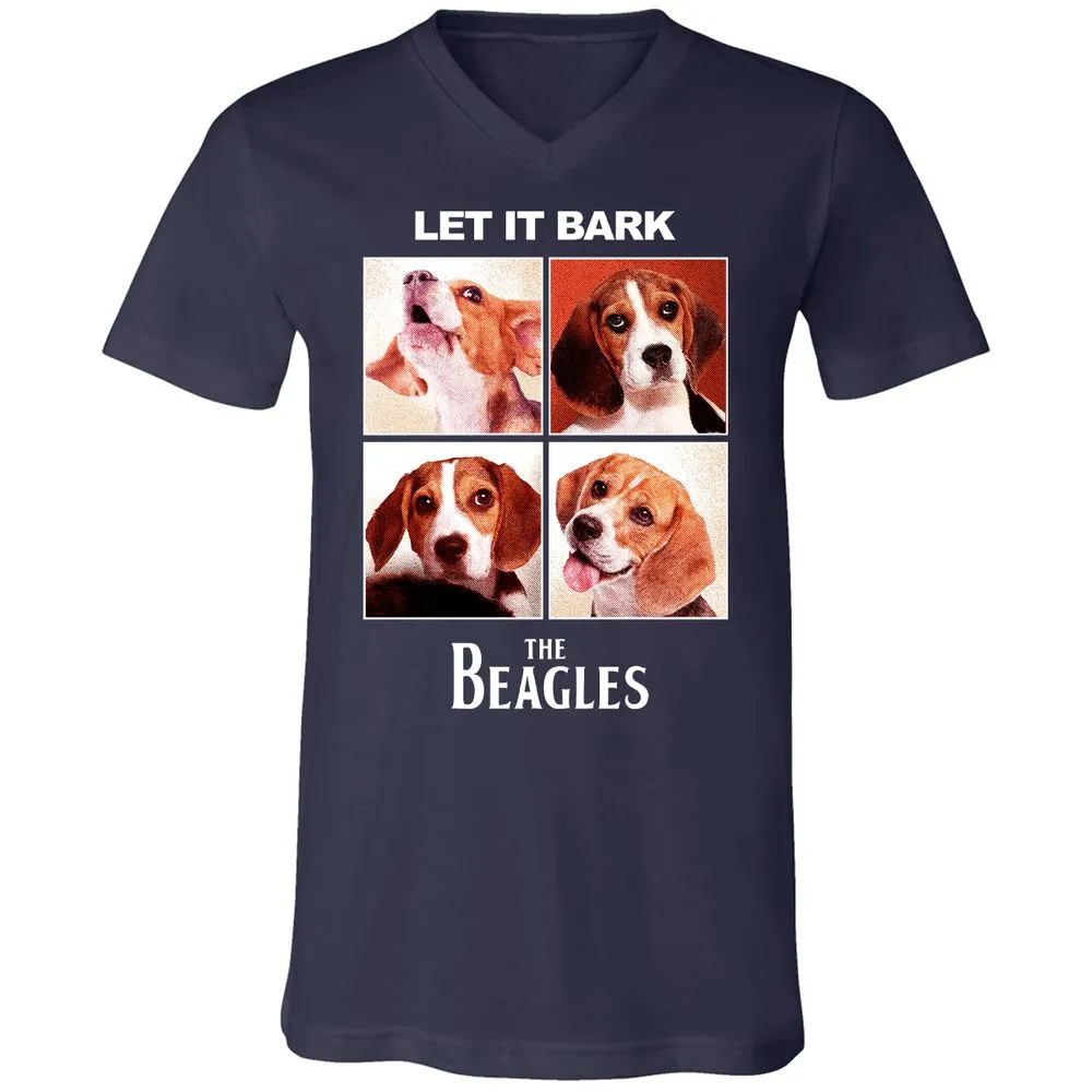 Unisex V-Neck T-Shirt - MFAV9ACB - Navy - 2