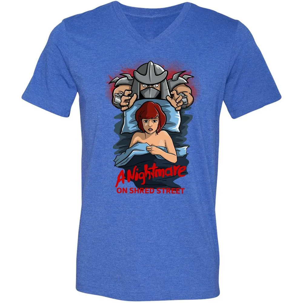 Unisex V-Neck T-Shirt - QJRTN22J - Heather True Royal - 14