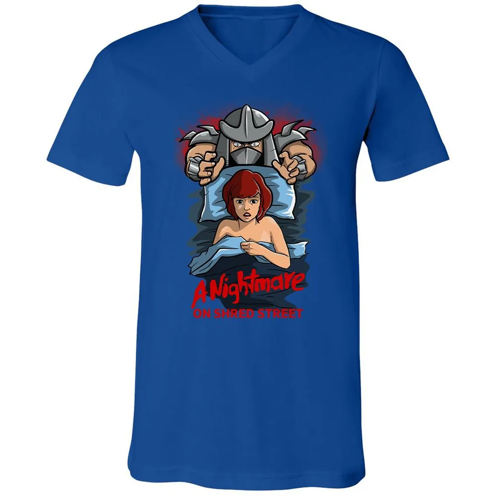 Unisex V-Neck T-Shirt - QJRTN22J - True Royal - 4
