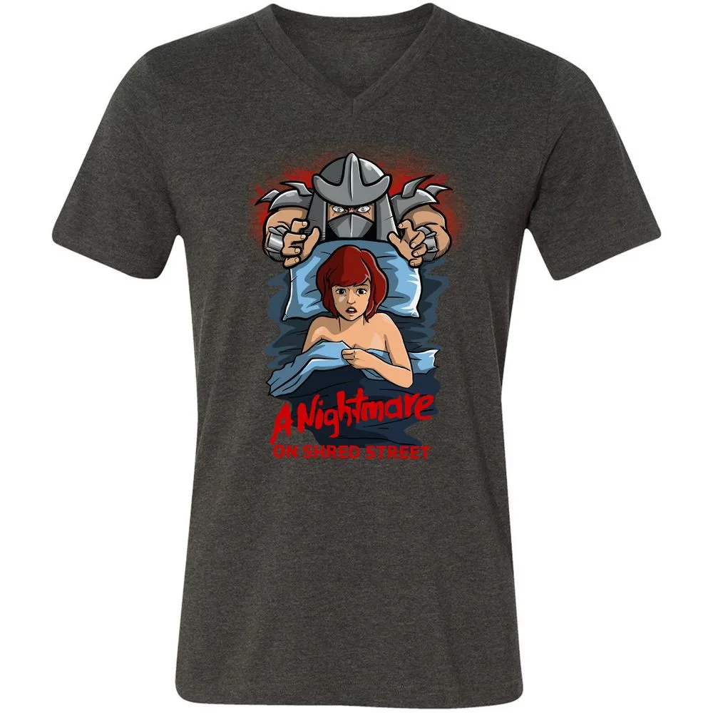 Unisex V-Neck T-Shirt - QJRTN22J - Dark Grey Heather - 8