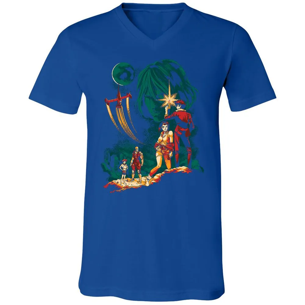 Unisex V-Neck T-Shirt - B1Q4WY5K - True Royal - 4