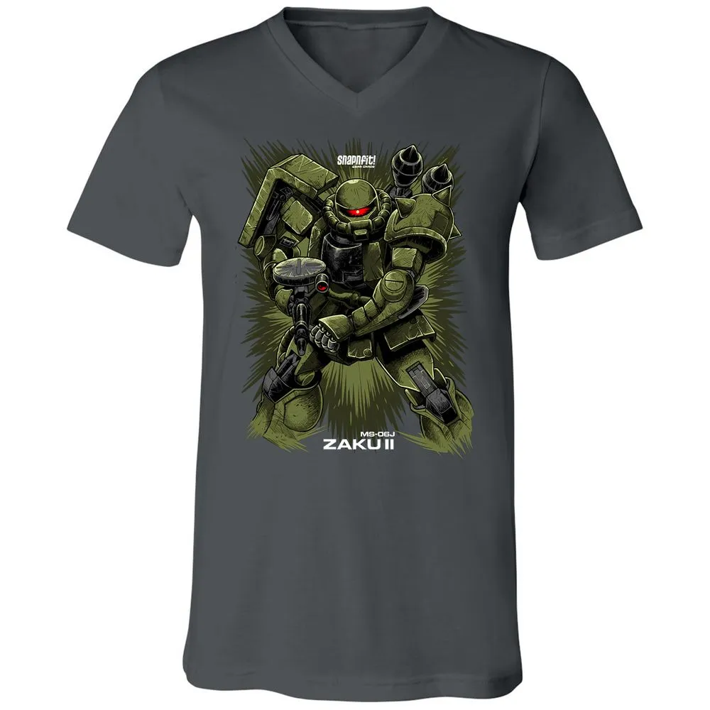 Unisex V-Neck T-Shirt - X85NZQ89 - Asphalt - 12
