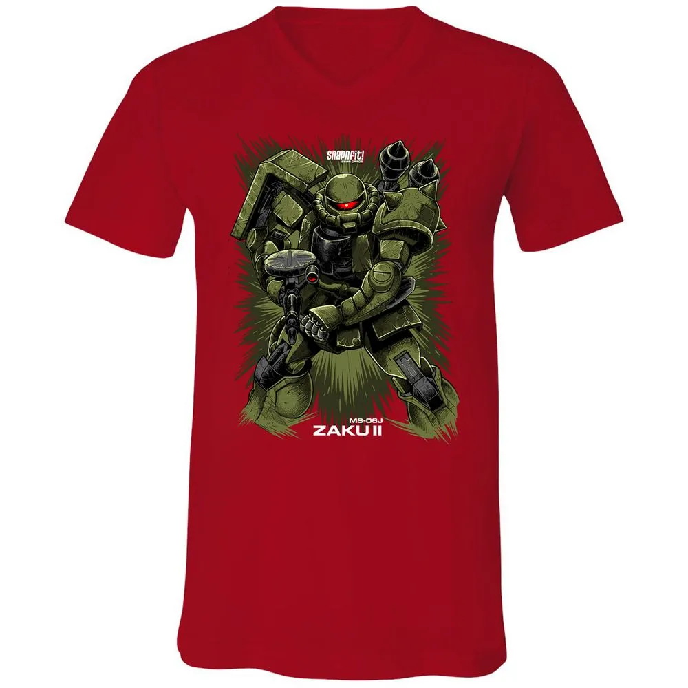 Unisex V-Neck T-Shirt - X85NZQ89 - Red - 3
