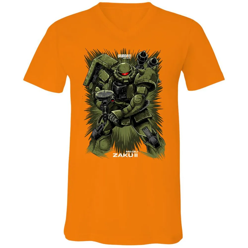 Unisex V-Neck T-Shirt - X85NZQ89 - Orange - 11