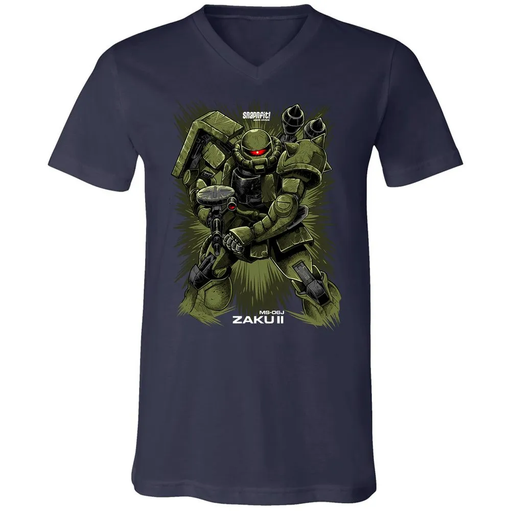 Unisex V-Neck T-Shirt - X85NZQ89 - Navy - 2