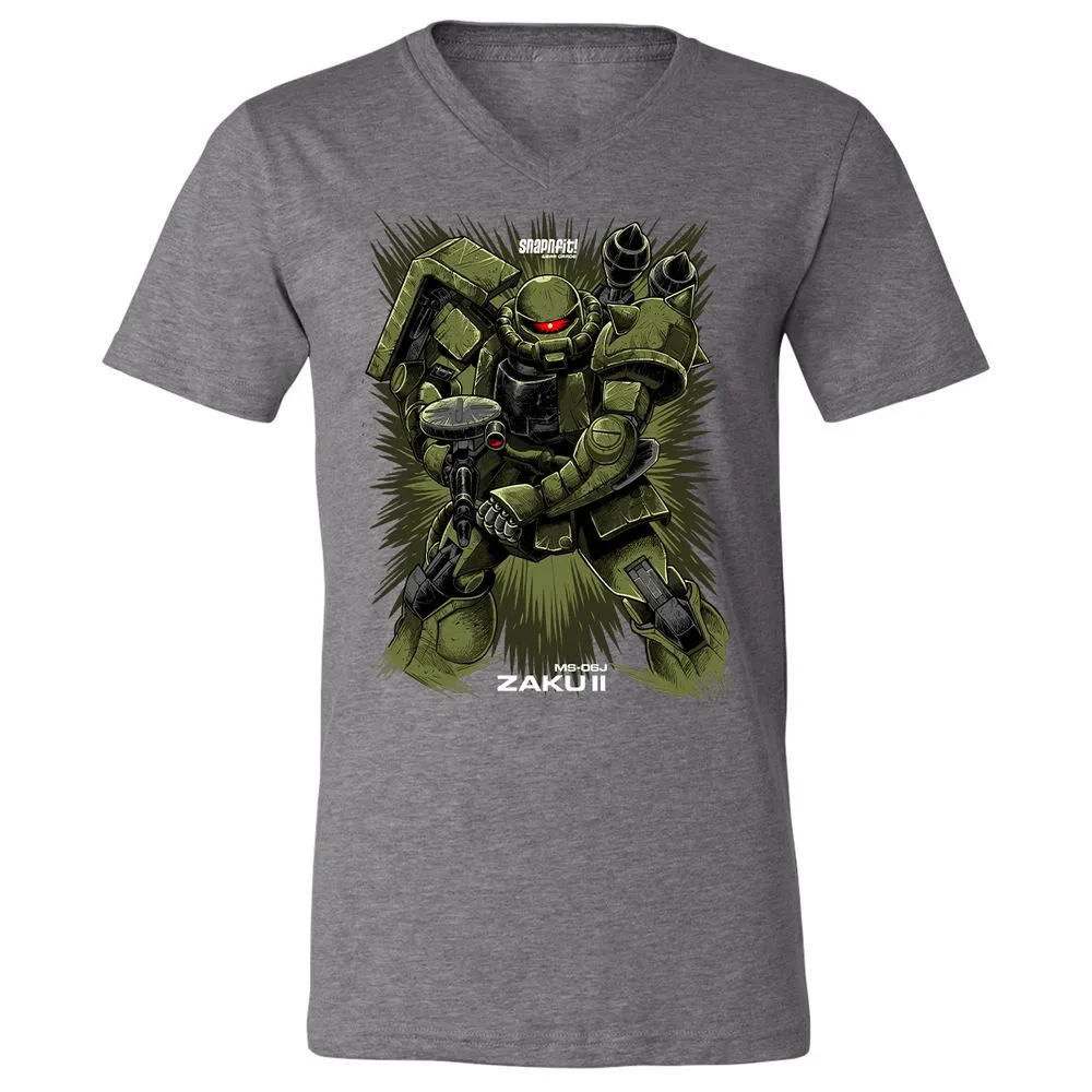 Unisex V-Neck T-Shirt - X85NZQ89 - Deep Heather - 13