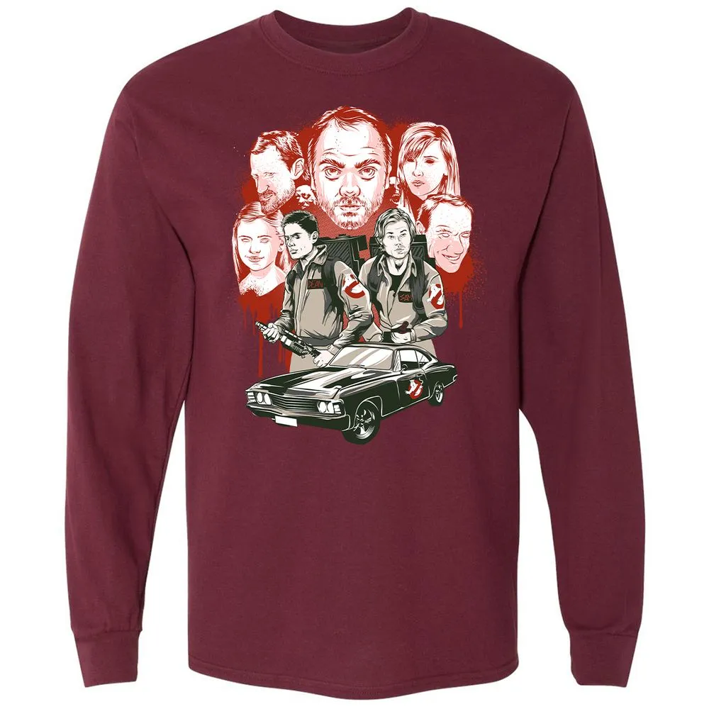 Long Sleeve T-Shirt - 56VHR878 - Maroon - 11