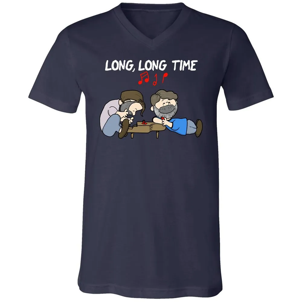 Unisex V-Neck T-Shirt - 1EMTQFK4 - Navy - 2