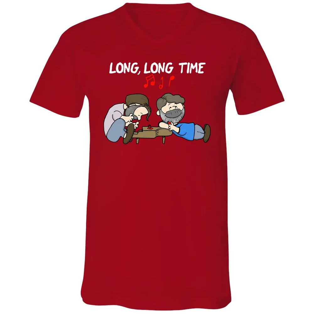 Unisex V-Neck T-Shirt - 1EMTQFK4 - Red - 3