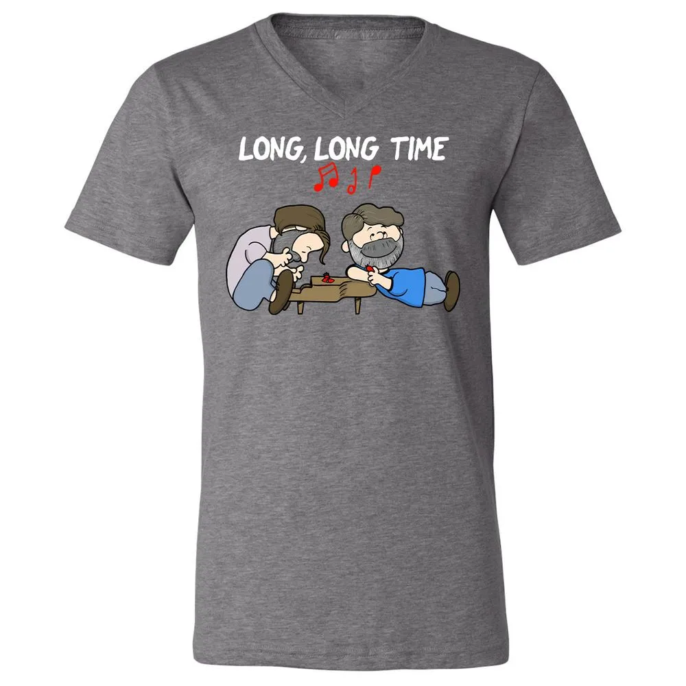 Unisex V-Neck T-Shirt - 1EMTQFK4 - Deep Heather - 13
