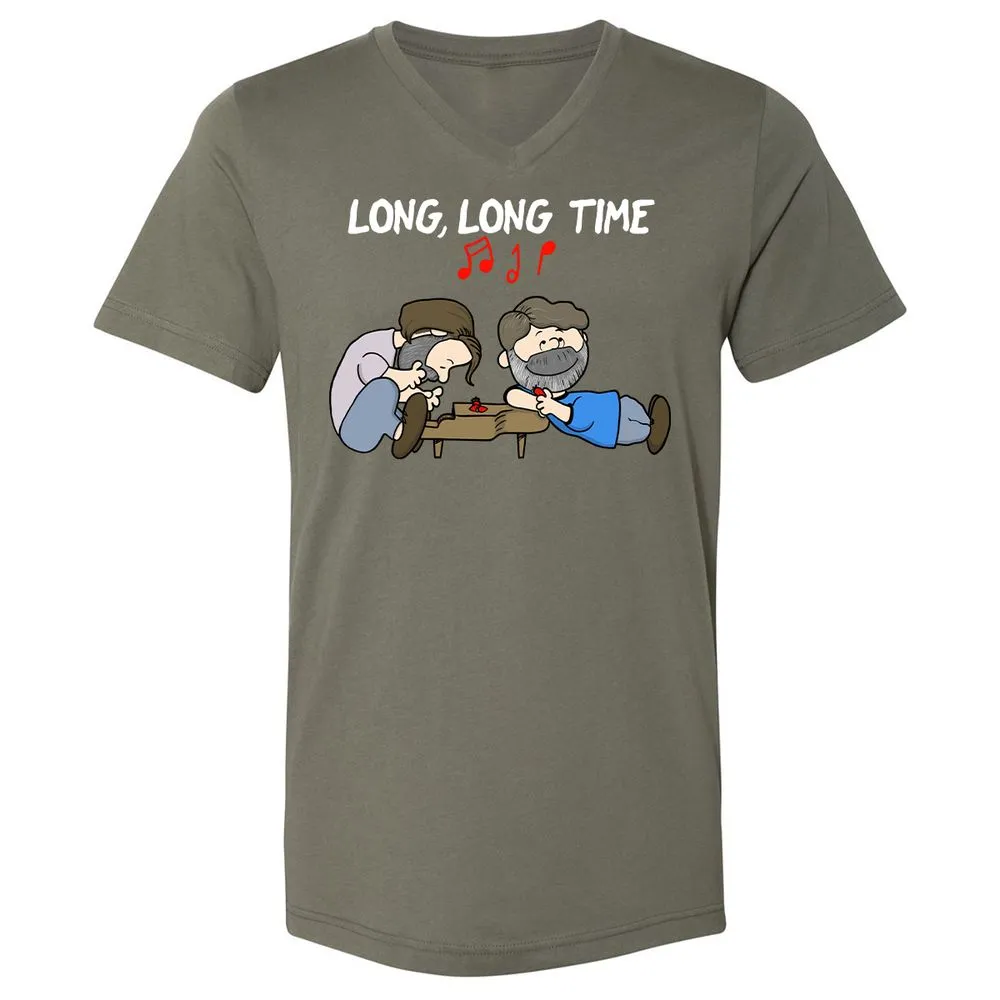 Unisex V-Neck T-Shirt - 1EMTQFK4 - Military Green - 10