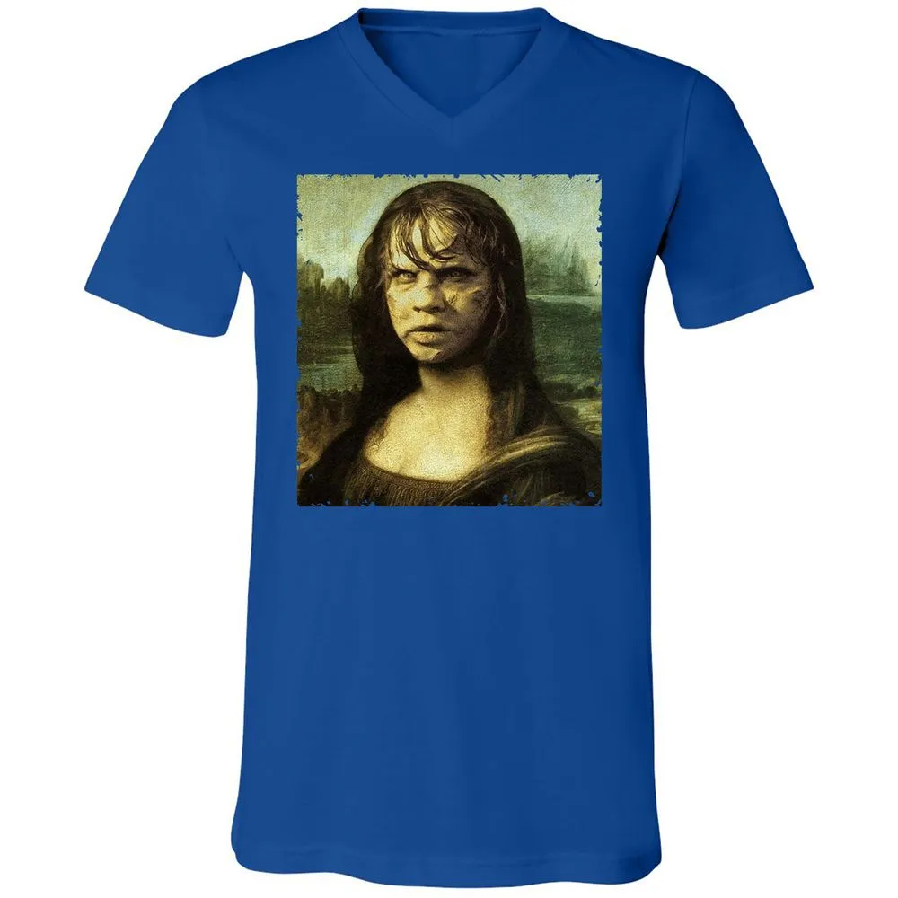 Unisex V-Neck T-Shirt - 17YJH276 - True Royal - 4