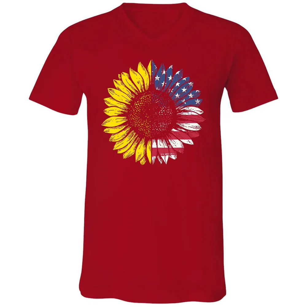 Unisex V-Neck T-Shirt - 9TPUB6SA - Red - 3