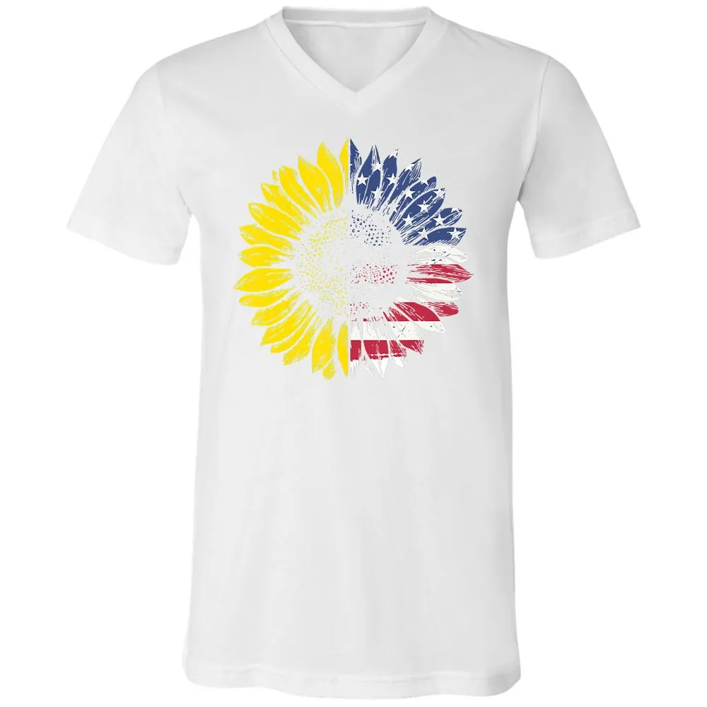 Unisex V-Neck T-Shirt - 9TPUB6SA - White - 5