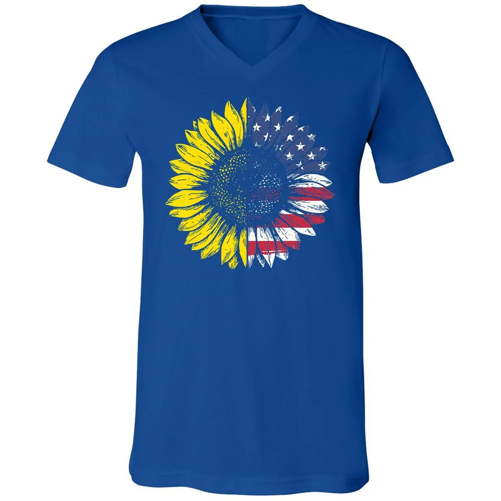 Unisex V-Neck T-Shirt - 9TPUB6SA - True Royal - 4