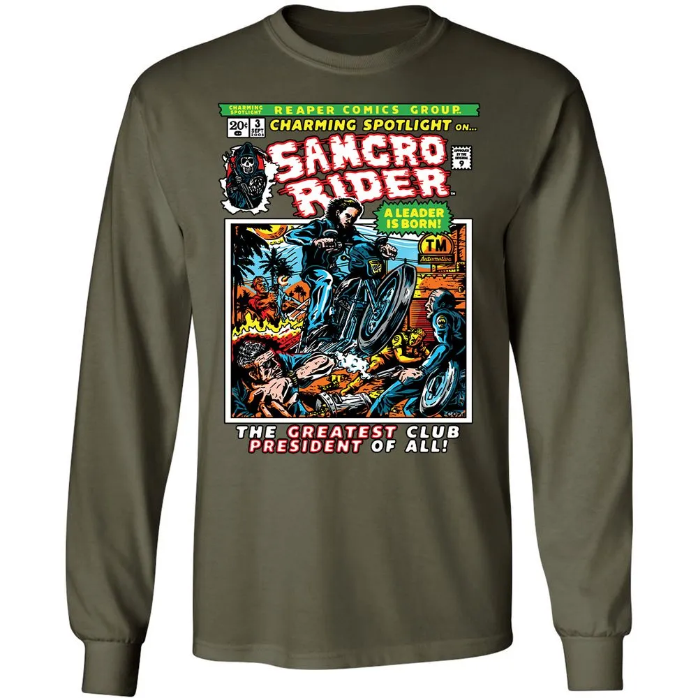 Long Sleeve T-Shirt - TYBUZQCK - Military Green - 16