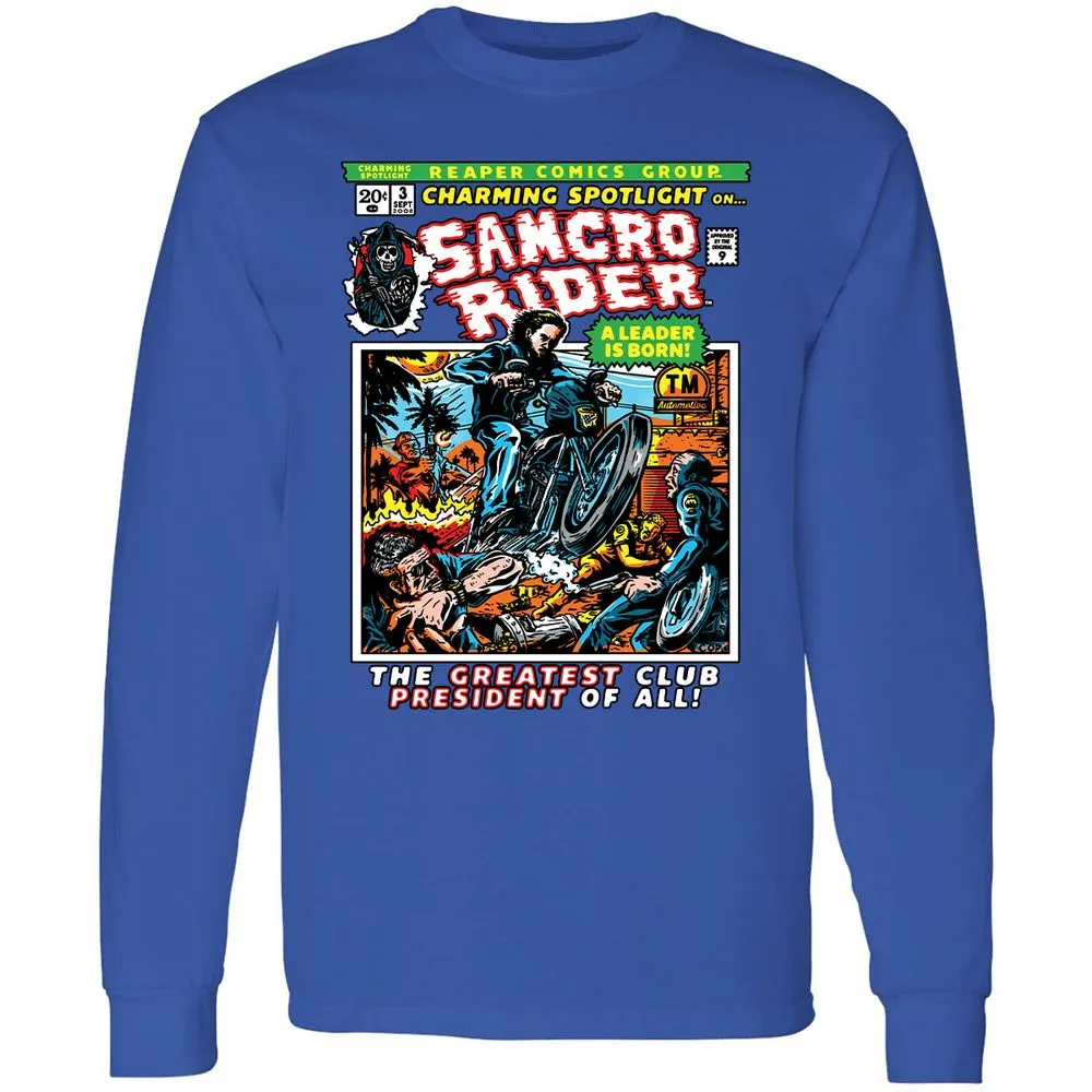 Long Sleeve T-Shirt - TYBUZQCK - Royal - 8