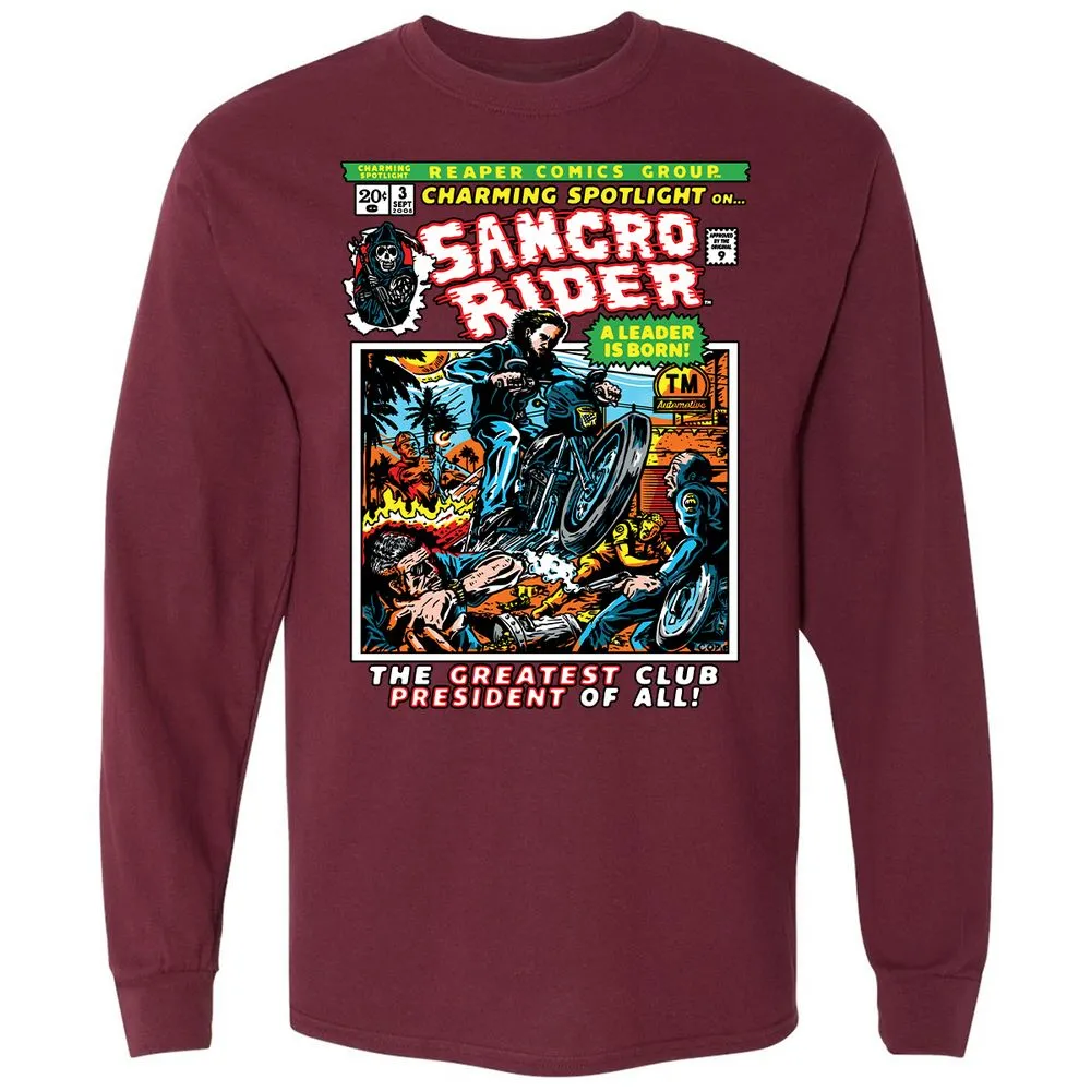 Long Sleeve T-Shirt - TYBUZQCK - Maroon - 11