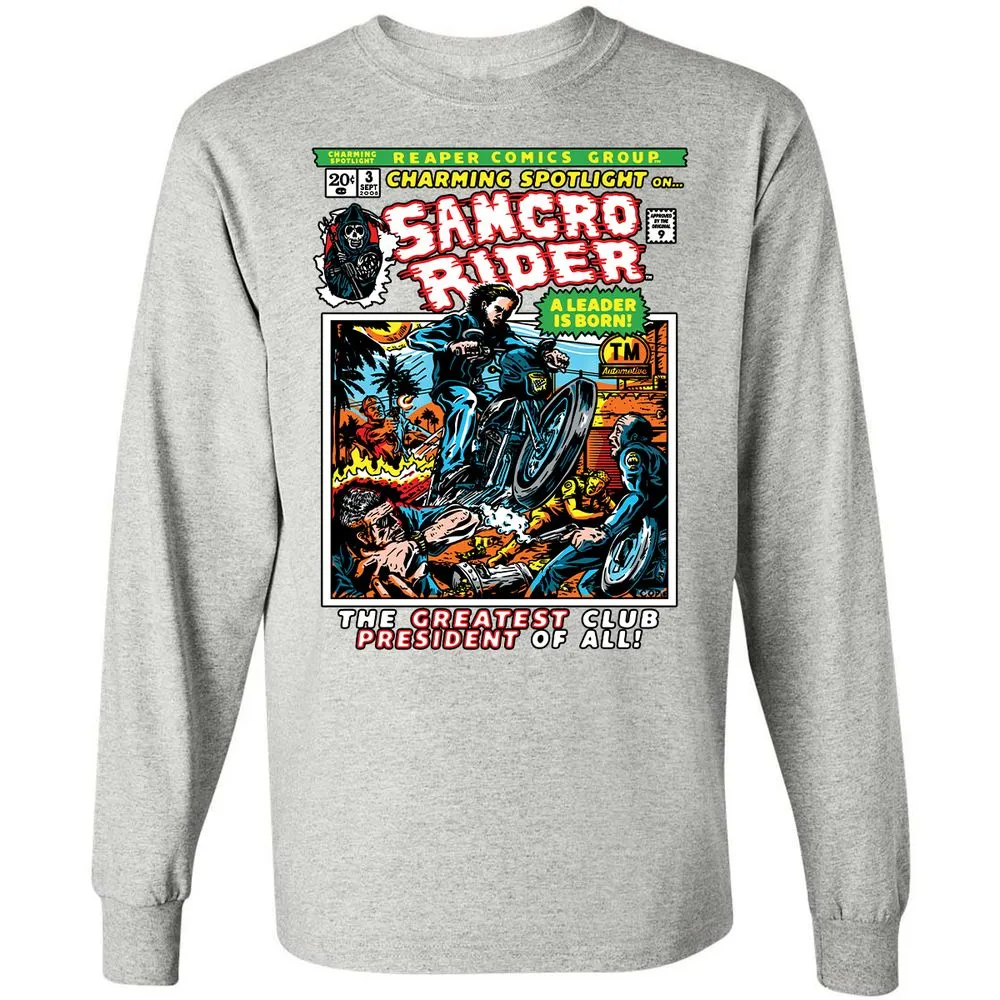 Long Sleeve T-Shirt - TYBUZQCK - Ash - 7