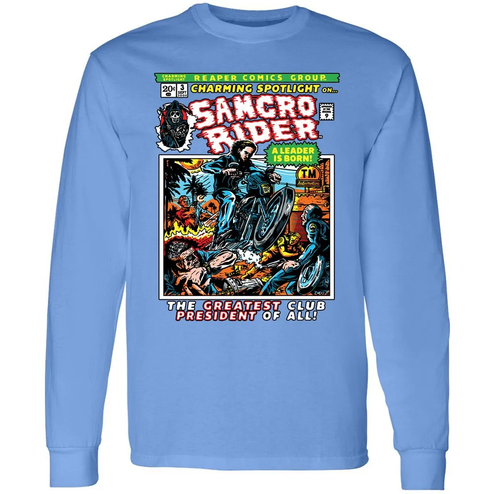 Long Sleeve T-Shirt - TYBUZQCK - Carolina Blue - 12