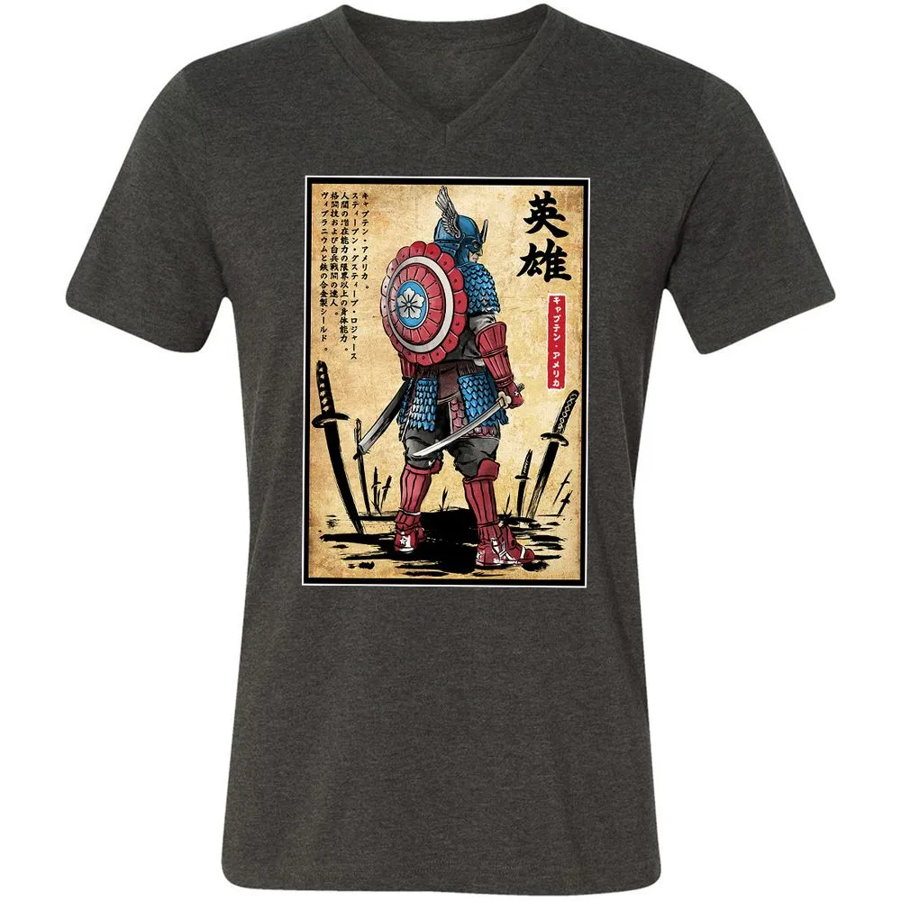 Unisex V-Neck T-Shirt - VGYMDNKQ - Dark Grey Heather - 8