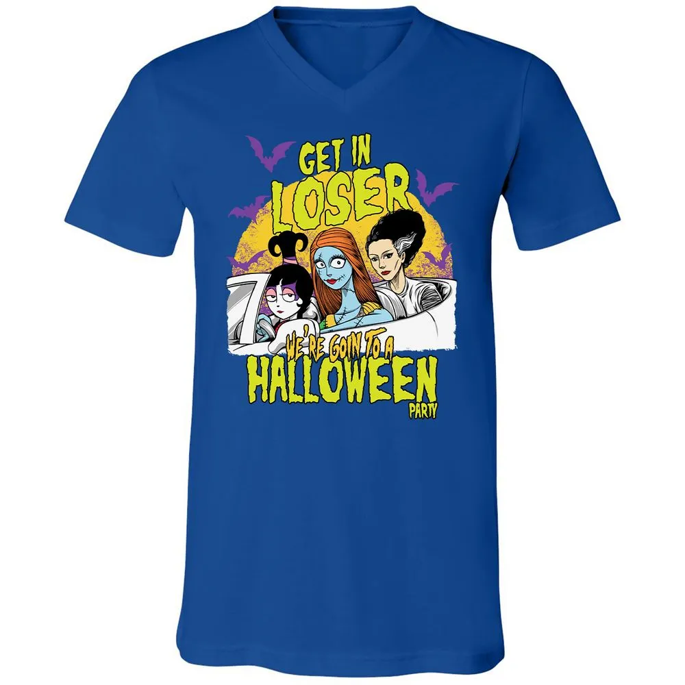 Unisex V-Neck T-Shirt - 4B29UTJD - True Royal - 4