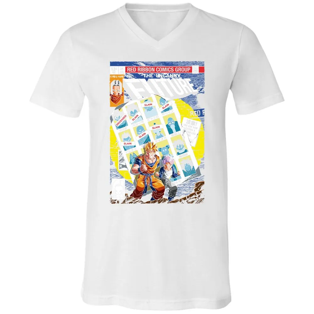 Unisex V-Neck T-Shirt - D2A2YNYE - White - 5